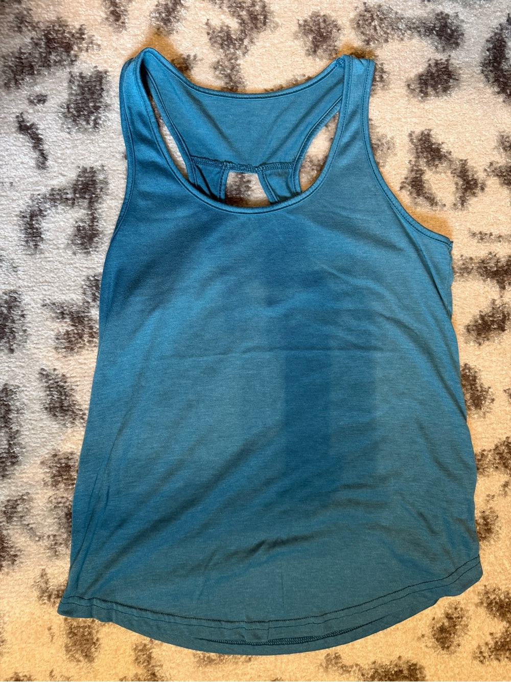 SHEIN Blue Racerback Tank Top